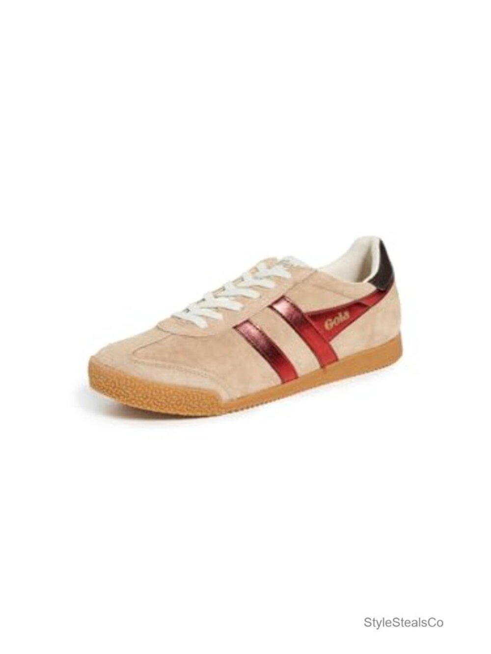 Women's Suede Fashion Sneakers Lace Up Low Top Comfortable Casual